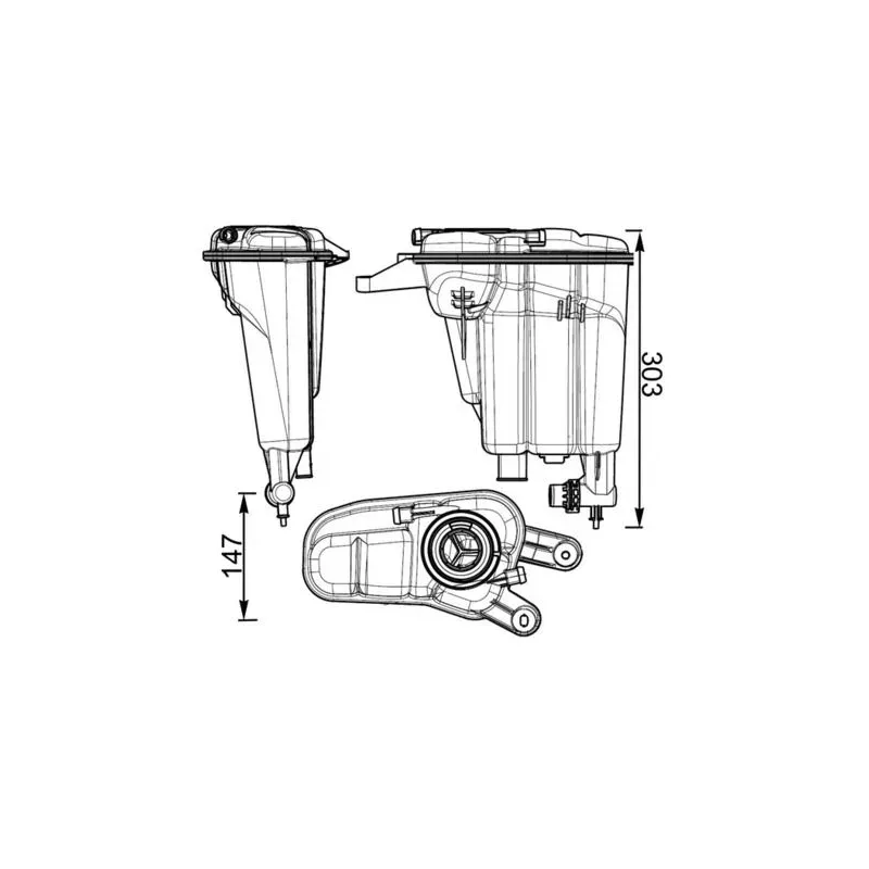 MAHLE CRT95000S Depósito compensación, refrigerante
