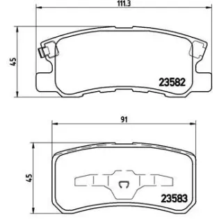 BREMBO P54031 Juego de pastillas de freno