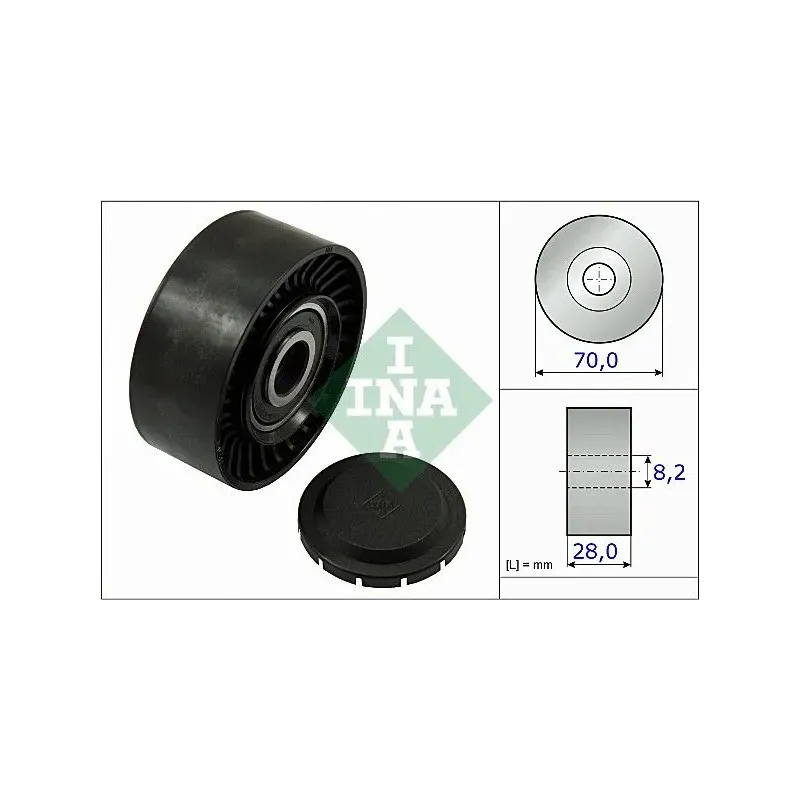 Schaeffler INA 532046810 Polea inversión/guía, correa poli V