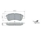 BOSCH 0986494027 Juego de pastillas de freno