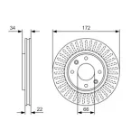BOSCH 0986479R63 Disco de freno (Unidad)