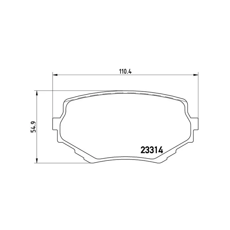 BREMBO P79009 Juego de pastillas de freno