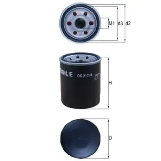 MAHLE OC217/6 Filtro de aceite