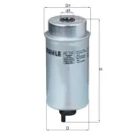 MAHLE KC116 Filtro combustible