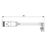 BOSCH 1987473036 Contacto de aviso, desgaste de los frenos
