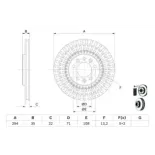BOSCH 0986479E32 Disco de freno (Unidad)