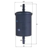 MAHLE KL248 Filtro combustible