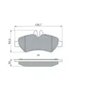 BOSCH 0986494123 Juego de pastillas de freno