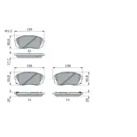 BOSCH 0986494559 Juego de pastillas de freno