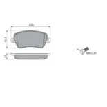 BOSCH 0986424795 Juego de pastillas de freno