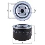 MAHLE OC102 Filtro de aceite