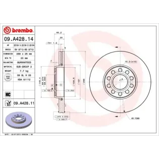 AP 25104E Disco de freno