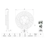 BOSCH 0986479A02 Disco de freno (Unidad)
