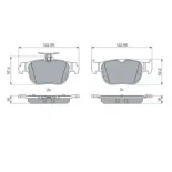 BOSCH 0986460083 Juego de pastillas de freno