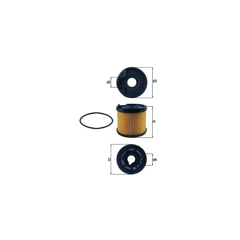 MAHLE KX87D Filtro combustible