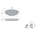 BOSCH 0986424785 Juego de pastillas de freno