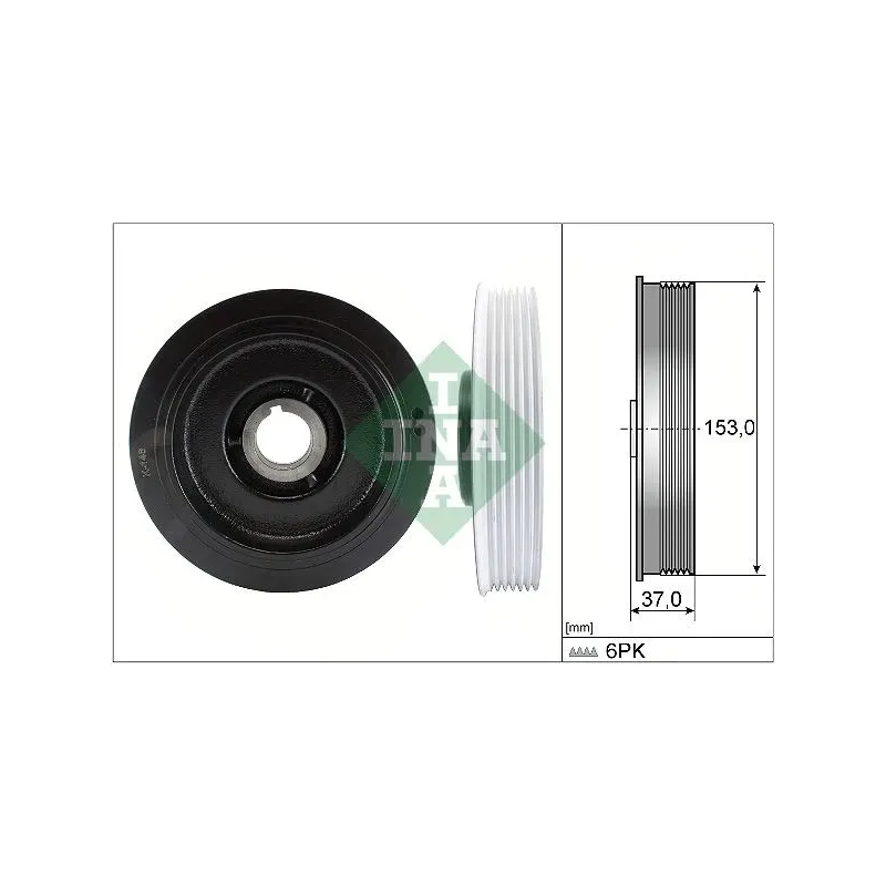 Schaeffler INA 544005810 Polea, cigüeñal