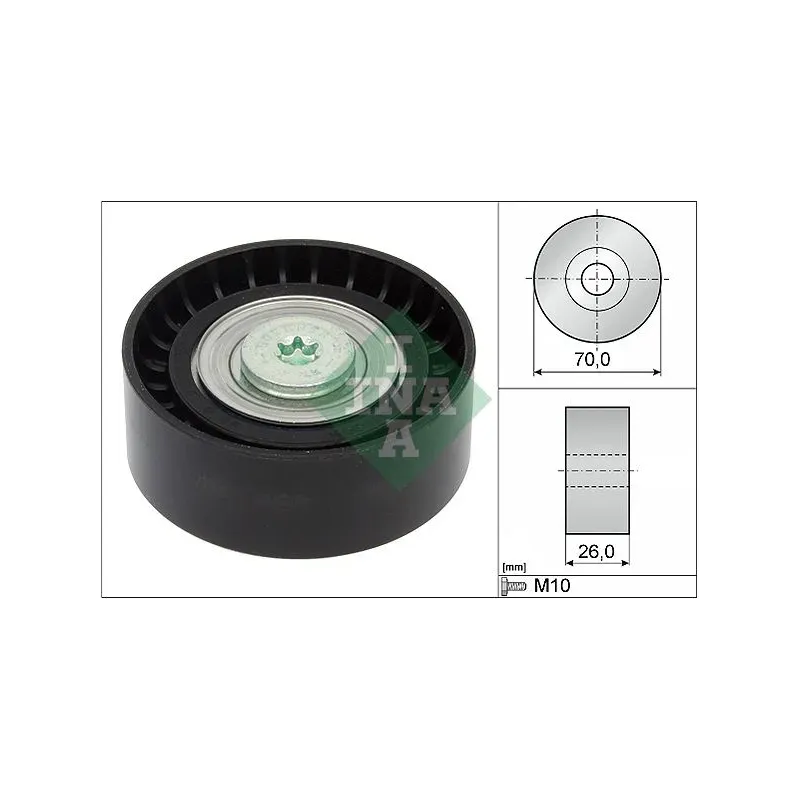 Schaeffler INA 532043410 Polea inversión/guía, correa poli V