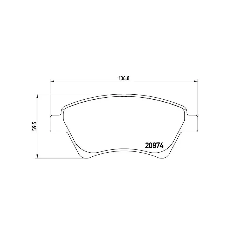 BREMBO P68034 Juego de pastillas de freno