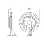 BOSCH 0986479D38 Disco de freno (Unidad)