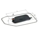 MAHLE HX84D Filtro hidráulico, transmisión automática