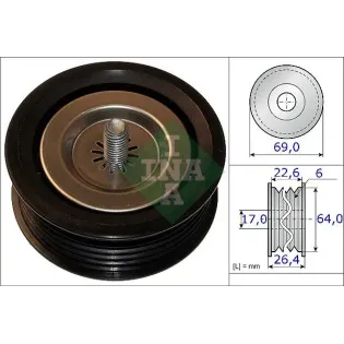 Schaeffler INA 532067110 Polea inversión/guía, correa poli V