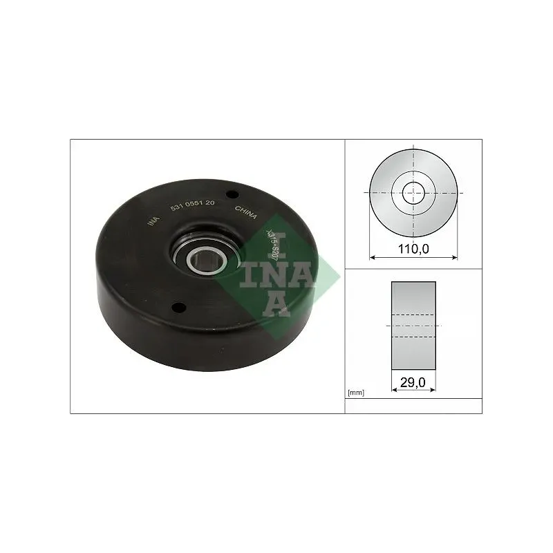 Schaeffler INA 531055120 Polea tensora, correa poli V