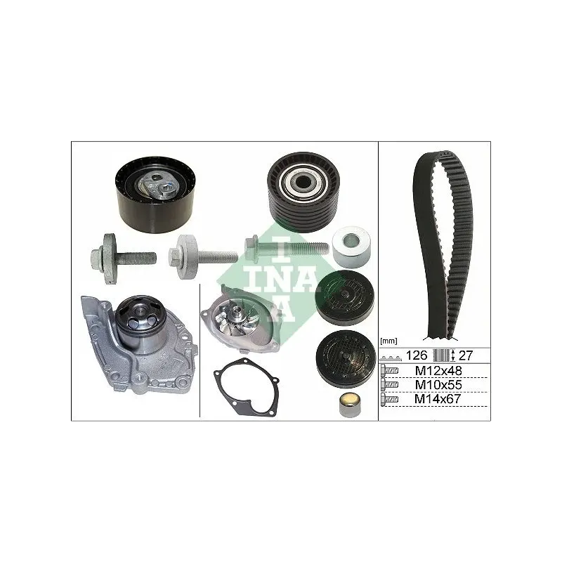 Schaeffler INA 530063830 Bomba de agua + kit correa distribución