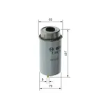 BOSCH F026402122 Filtro combustible
