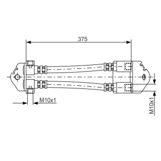 BOSCH 1987481072 Tubo flexible de frenos
