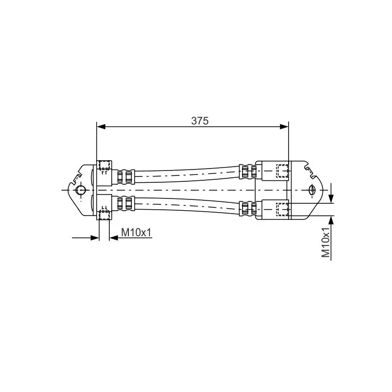 BOSCH 1987481072 Tubo flexible de frenos