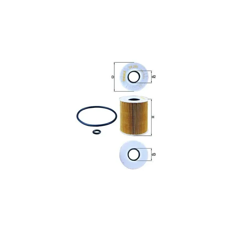 MAHLE OX203D Filtro de aceite