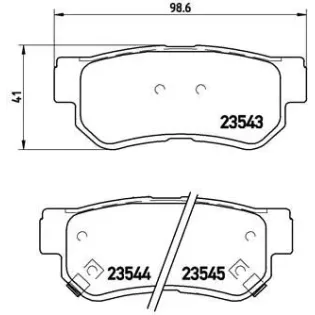 BREMBO P30014 Juego de pastillas de freno
