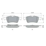 BOSCH 0986494032 Juego de pastillas de freno