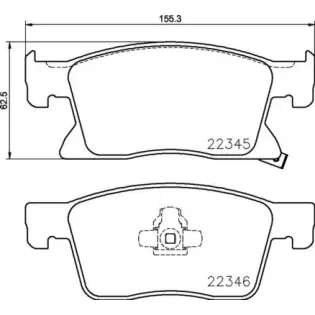 BREMBO P59091 Juego de pastillas de freno