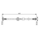 BOSCH 1987481059 Tubo flexible de frenos