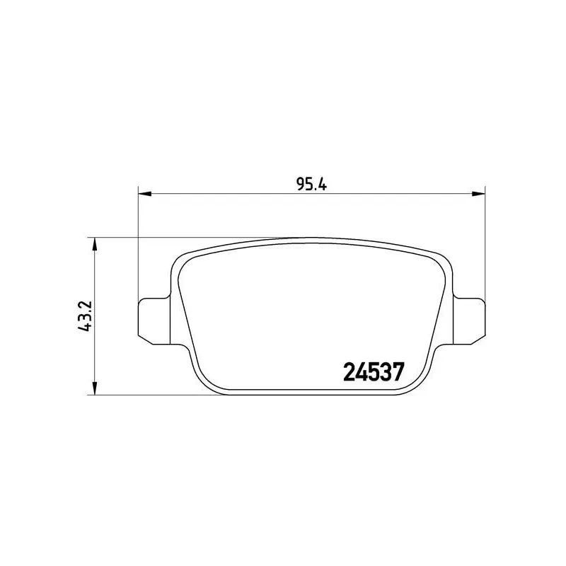 BREMBO P44017 Juego de pastillas de freno