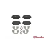 BREMBO P44017 Juego de pastillas de freno