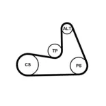 CONTINENTAL CTAM 5PK1121EXTRA Correa trapecial poli V