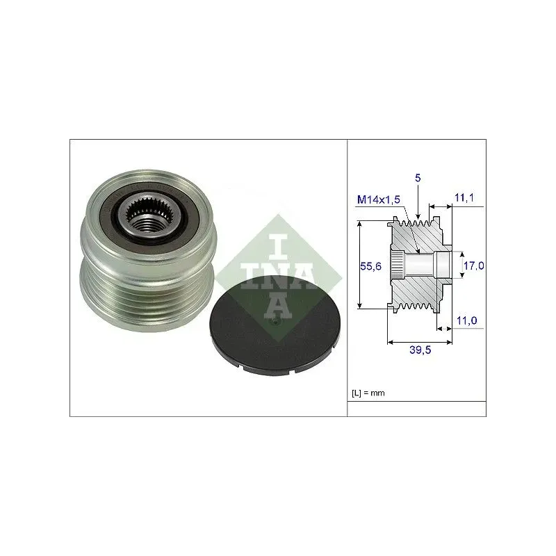 Schaeffler INA 535021810 Rueda libre alternador