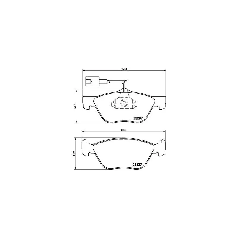 BREMBO P23077 Juego de pastillas de freno