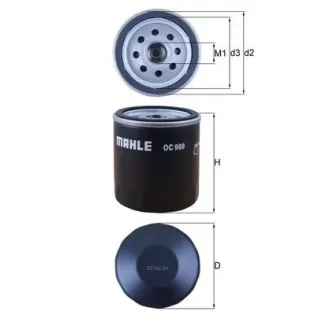 MAHLE OC988 Filtro de aceite