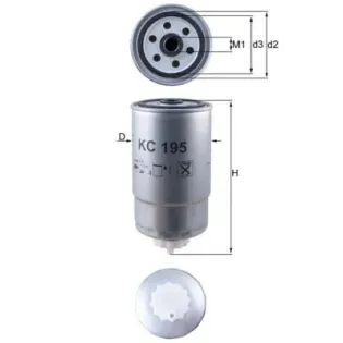 MAHLE KC195 Filtro combustible