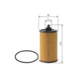 BOSCH F026407338 Filtro de aceite