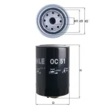 MAHLE OC51 Filtro de aceite