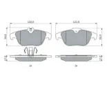 BOSCH 0986494162 Juego de pastillas de freno