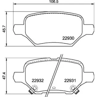 BREMBO P59099 Juego de pastillas de freno
