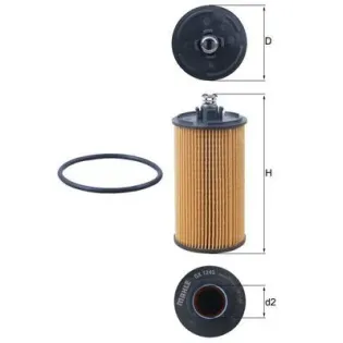 MAHLE OX1245D Filtro de aceite