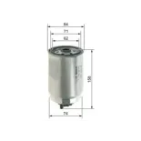 BOSCH 1457434510 Filtro combustible