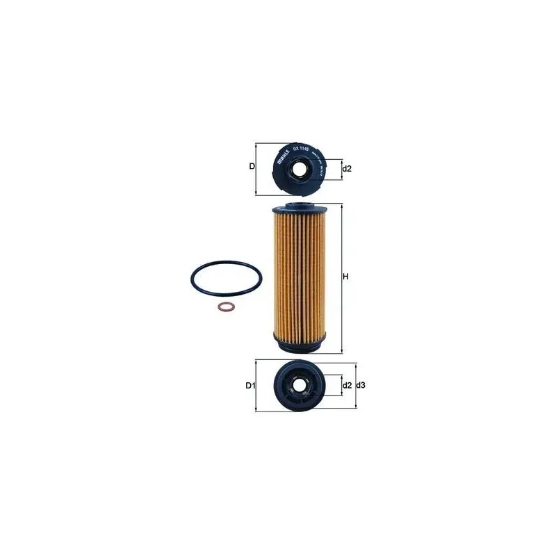MAHLE OX1146D Filtro de aceite